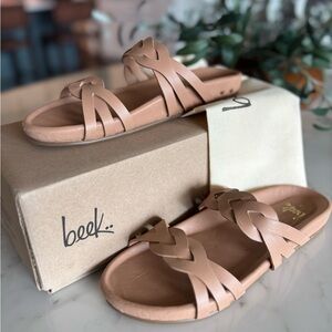 Beek MotMot Sandal in Nude Honey. New with Box & Dust bag